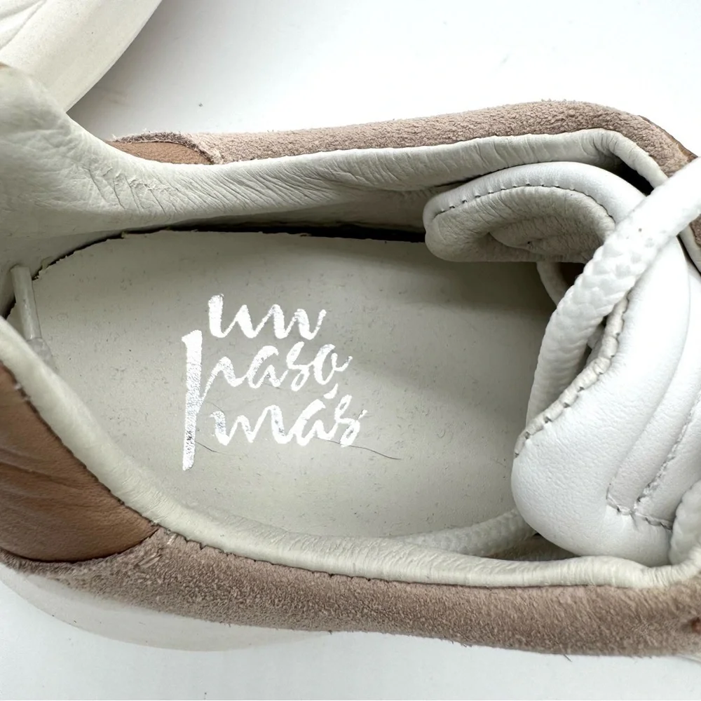 Un Paso Mas Women’s platform Sneakers Tan Lace Up